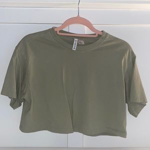 A cropped mint green shirt from H&M